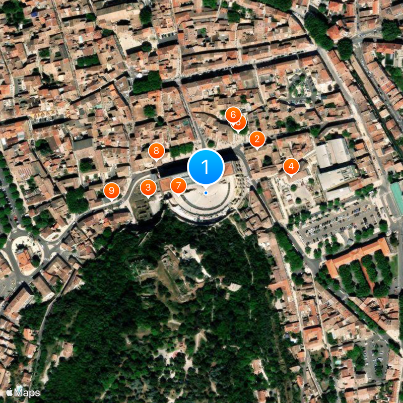 Theater von Orange Karte