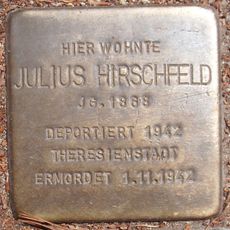 Stolperstein dedicated to Julius Hirschfeld