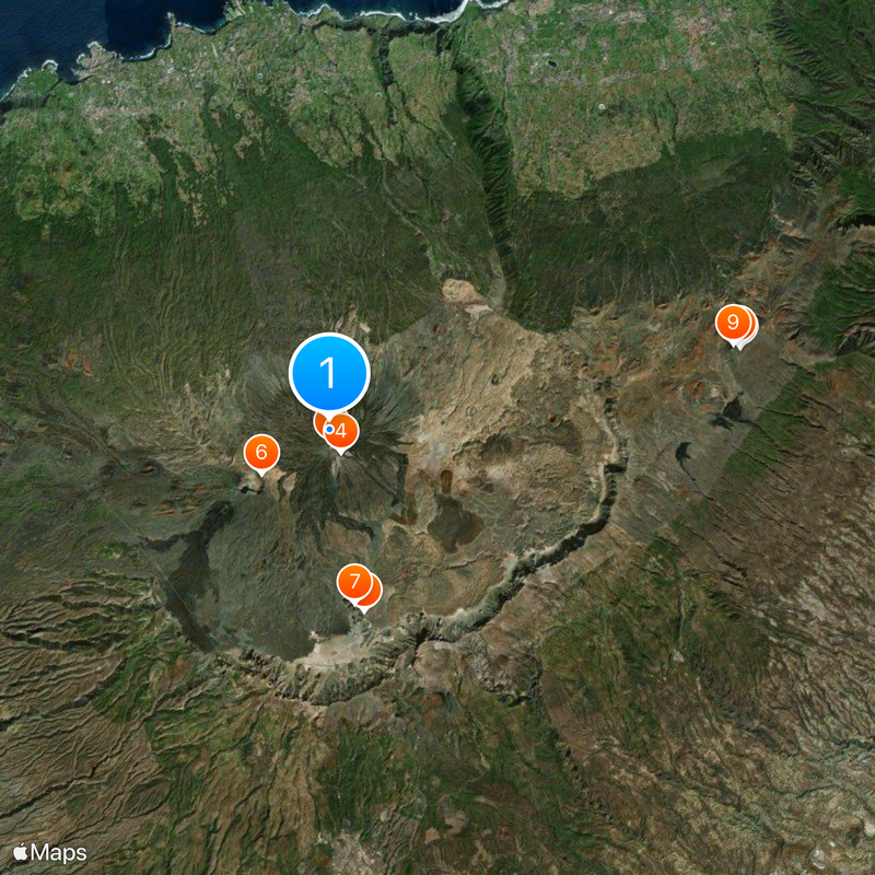 Nationalpark El Teide Karte