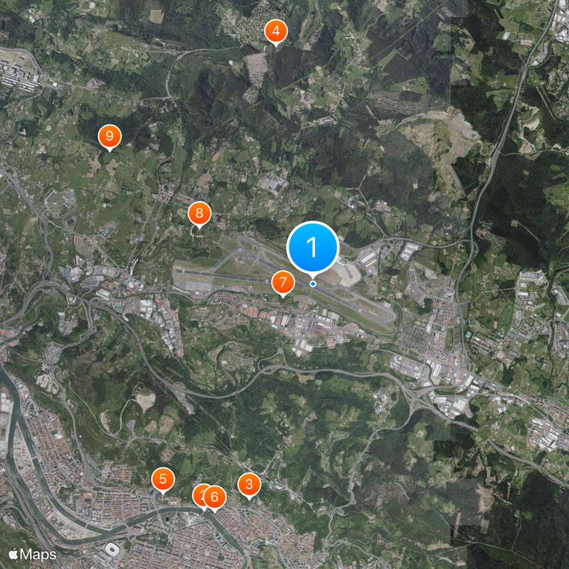Bilbao Airport Map