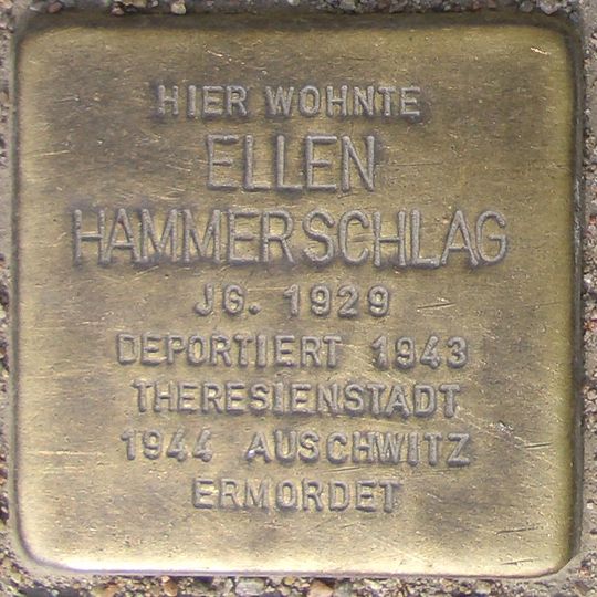 Stolperstein en memoria de Ellen Hammerschlag