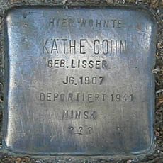 Stolperstein dedicated to Käthe Cohn