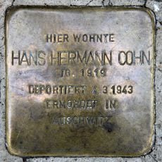 Stolperstein em memória de Hans Herrmann Cohn