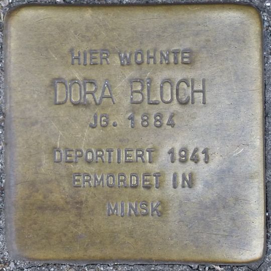 Stolperstein dedicated to Dora Bloch