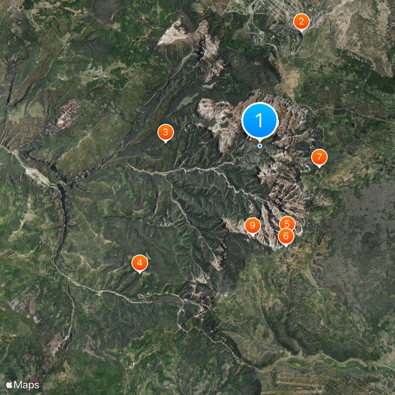 Monumento nazionale di Cedar Breaks Mappa