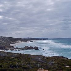 Looking east along Whale Bone beach