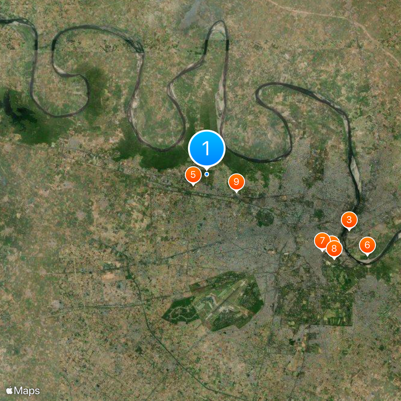 Mauzoleum Akbara Mapa