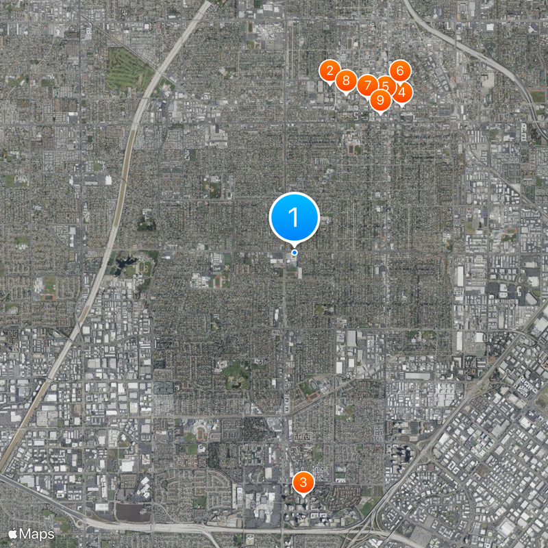 Mater Dei High School Map