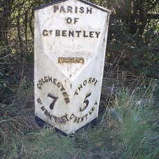 Milepost On Southern Verge Between Bentley Brook And Colchester Bypass Roundabout Tm 101235