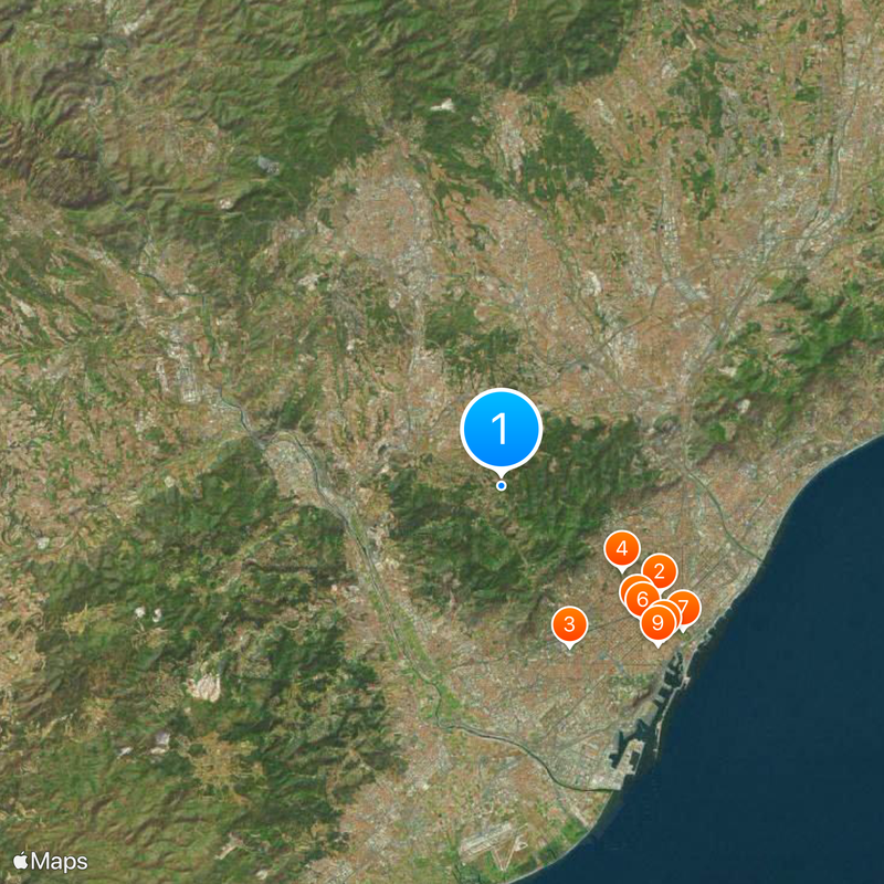 Barcelona Province Map