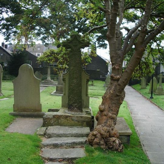 Three high crosses in St Mary's churchyard