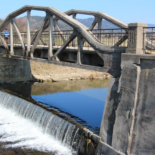 Eisenbetonfachwerkbrücke über die Gölsen