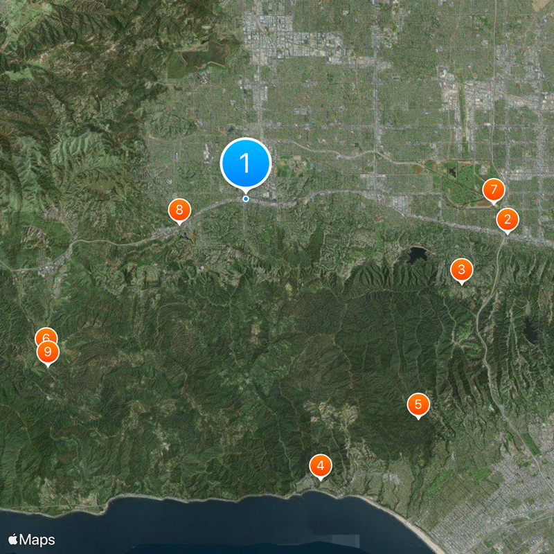 Woodland Hills Karte