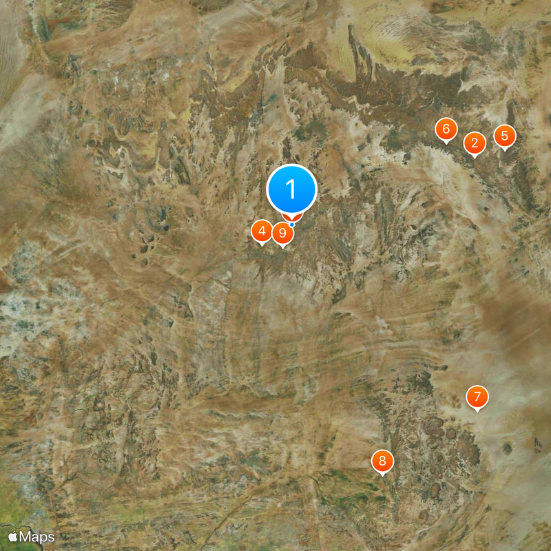 Hoggar Mapa