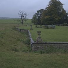 Launde Abbey  Ha Ha And Urns