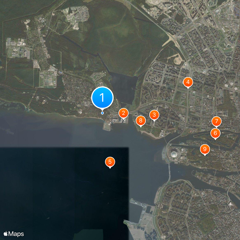 Lakhta, Saint Petersburg Karte