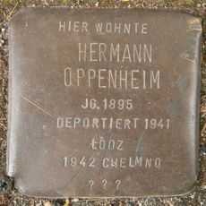 Stolperstein dedicated to Hermann Oppenheim