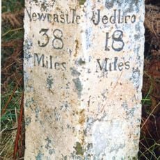 Milestone Circa 1/4 Mile North-East Of Blakehopeburnhaugh