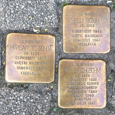 Stolperstein dedicated to Erich Dr. Böhm