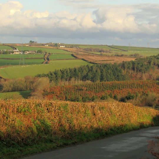 Berry Castle hillfort in Huntshaw Wood