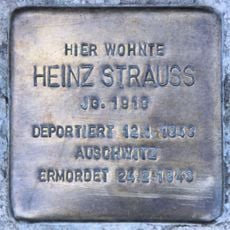 Stolperstein à la mémoire de Heinz Strauß