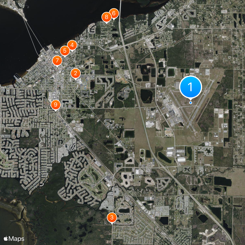 Punta Gorda Airport Map