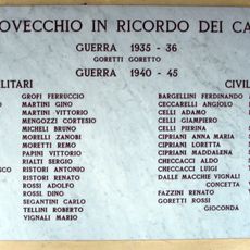 Lastra ai Caduti di Pratovecchio guerra 1940-45