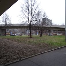 Most rampy Povltavská - V Holešovičkách