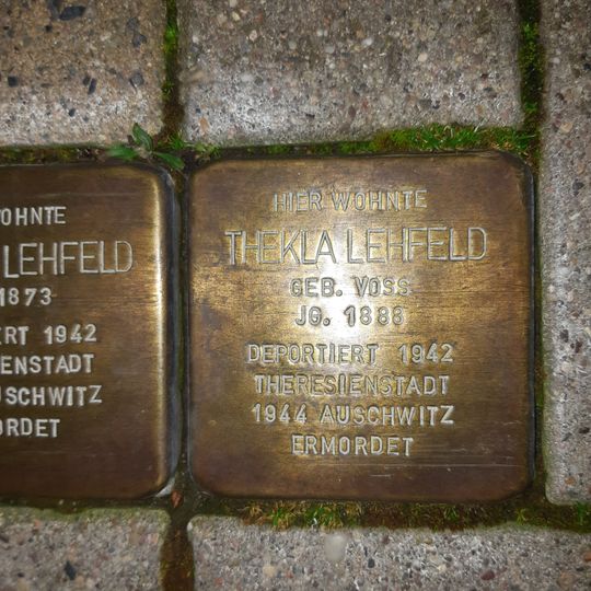 Stolperstein em memória de Thekla Lehfeld