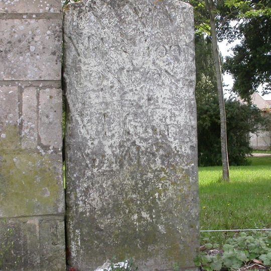 Milestone To Right Of Blind House