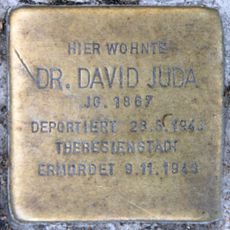Stolperstein dedicated to David Juda