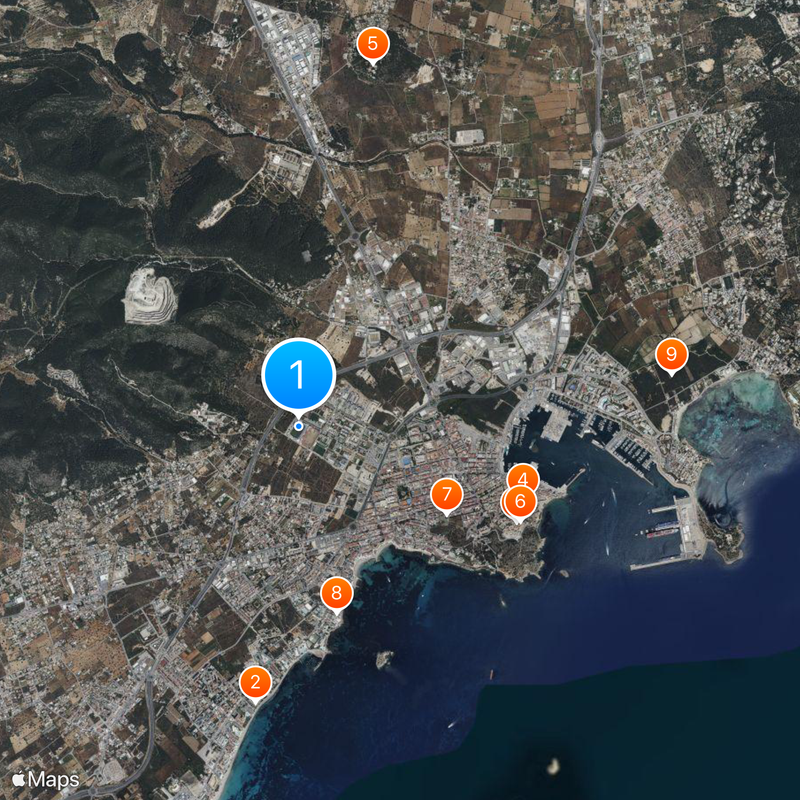 Estadi Municipal de Can Misses Map