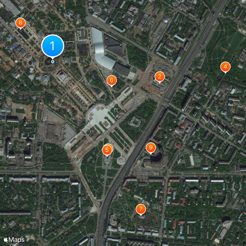 Vistavka dostizjeniy narodnogo chozjaystva Kaart