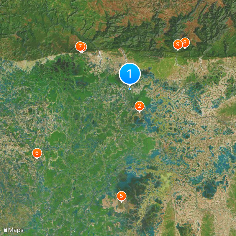 Sunamganj District Map
