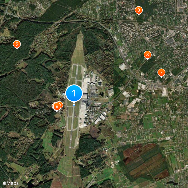 Riga International Airport Map