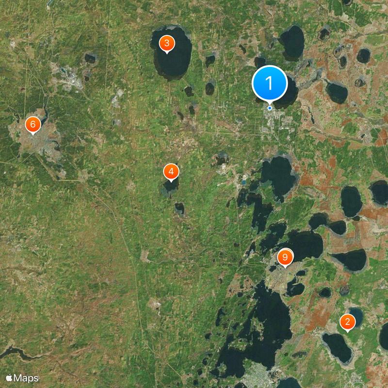 Snezhinsk Map