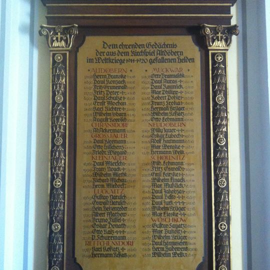 Gedächtnistafel Kirchspiel Altdöbern