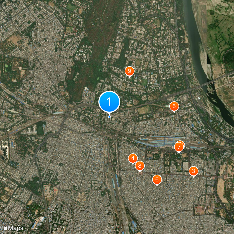 Tis Hazari Map