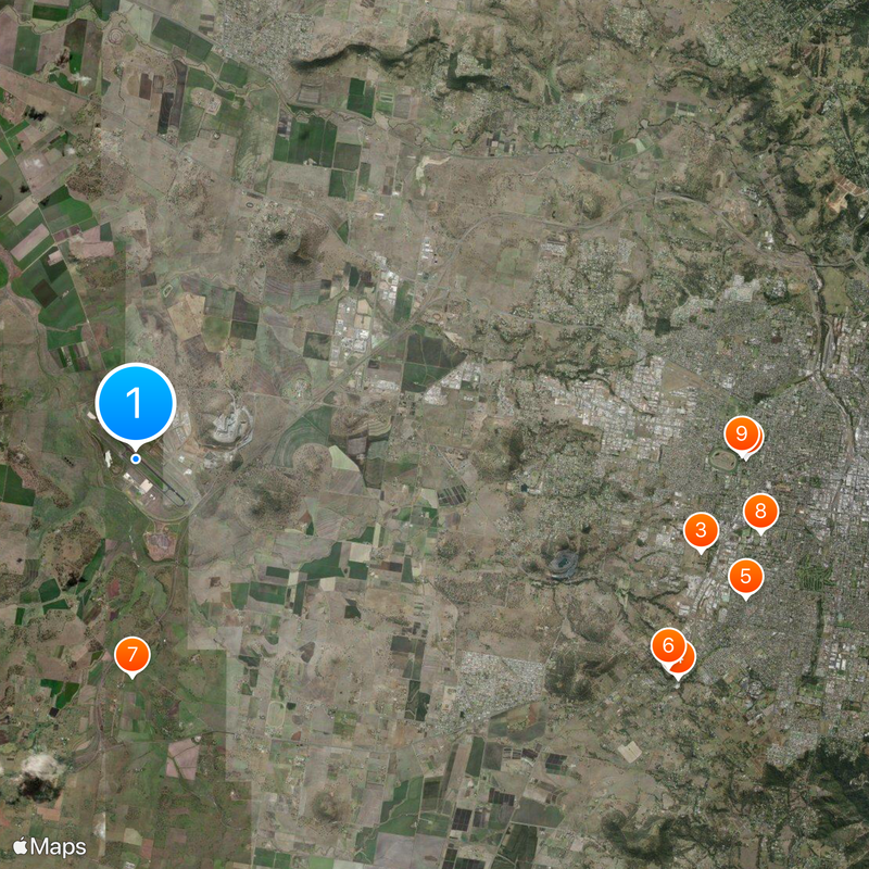 Toowoomba Wellcamp Airport Map