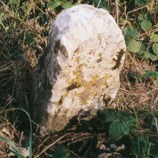 Milestone, Charlbury Road; Hoar Stone, 200m S of cross roads for Cricket Club