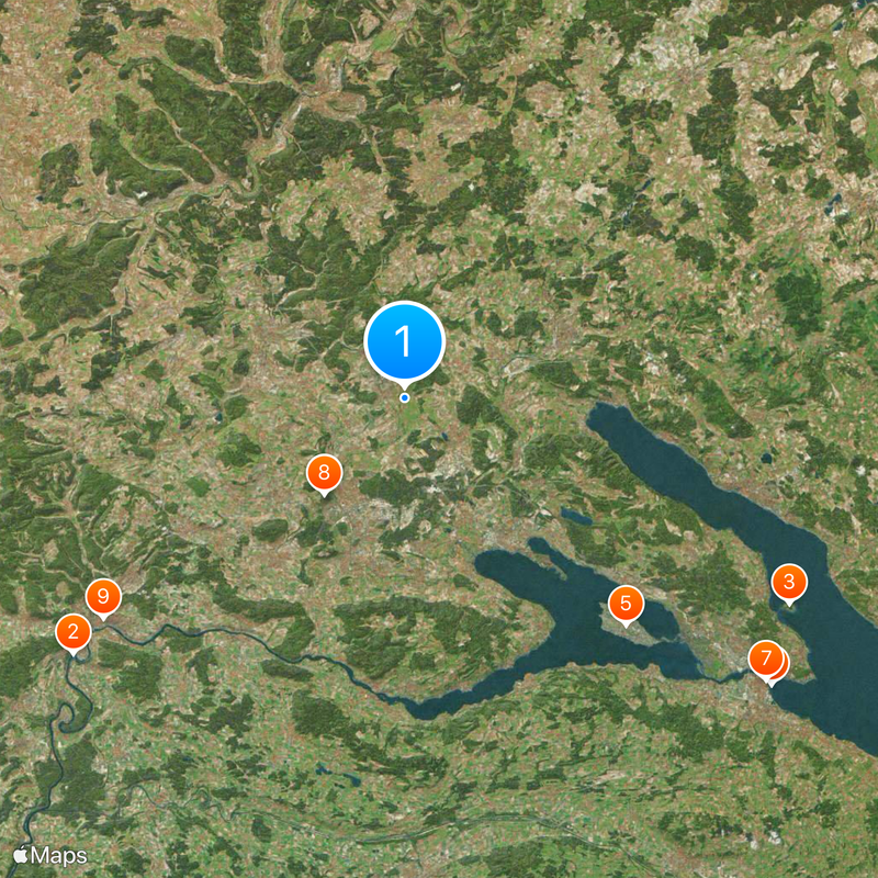 Arrondissement de Constance Carte