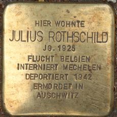 Stolperstein dedicated to Julius Rothschild