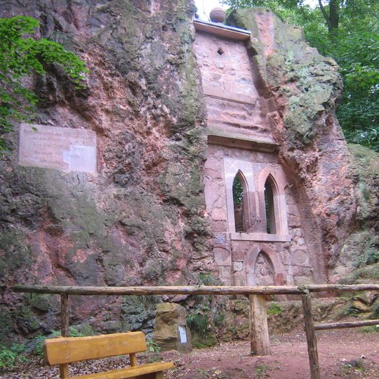 Einsiedelei Rochlitzer Berg, am Eingang zum Seidelsteinbruch