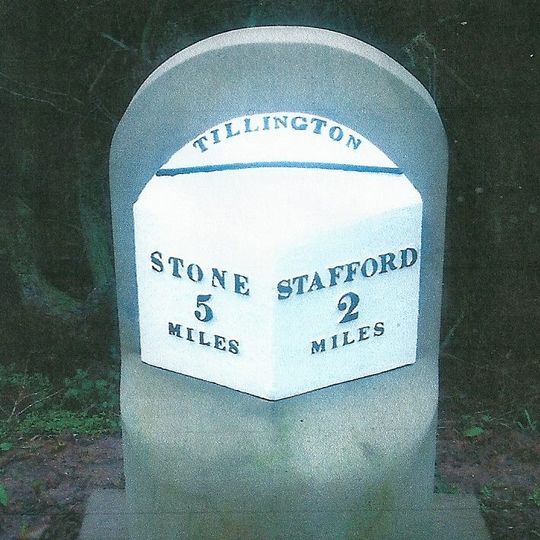 Milepost North Of Layby, Near Stafford Bypass