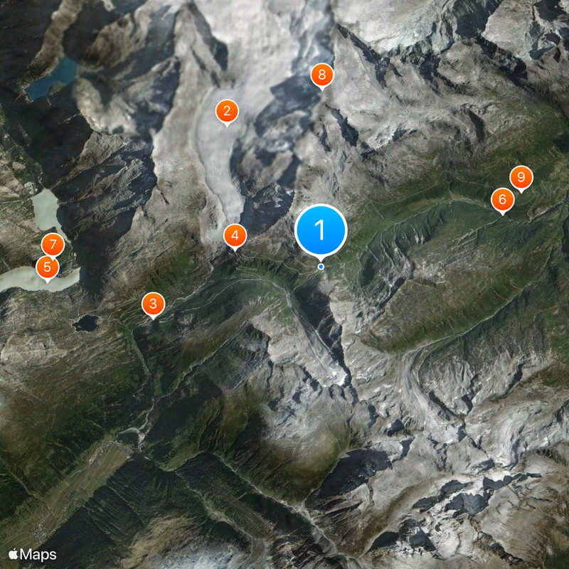 Furka Pass Map