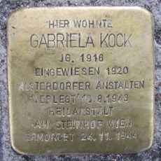 Stolperstein dedicated to Gabriela Kock