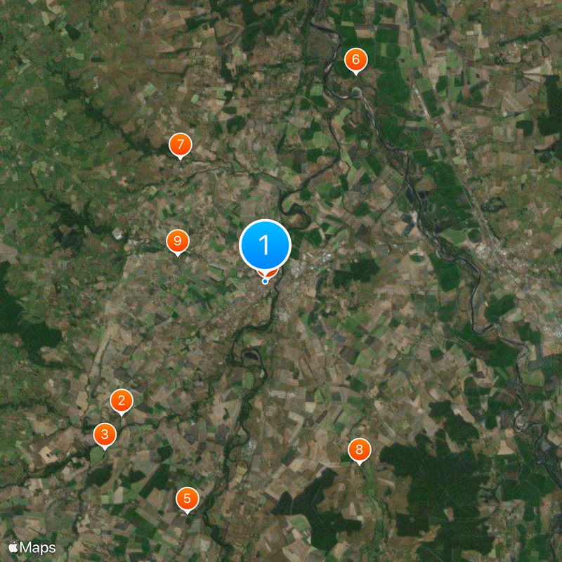 Saint-Pourçain-sur-Sioule Mappa