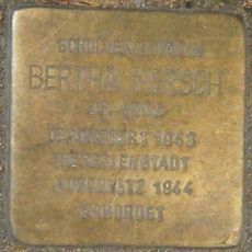Stolperstein à la mémoire de Bertha Hirsch