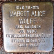 Stolperstein dedicated to Margot Alice Wolff