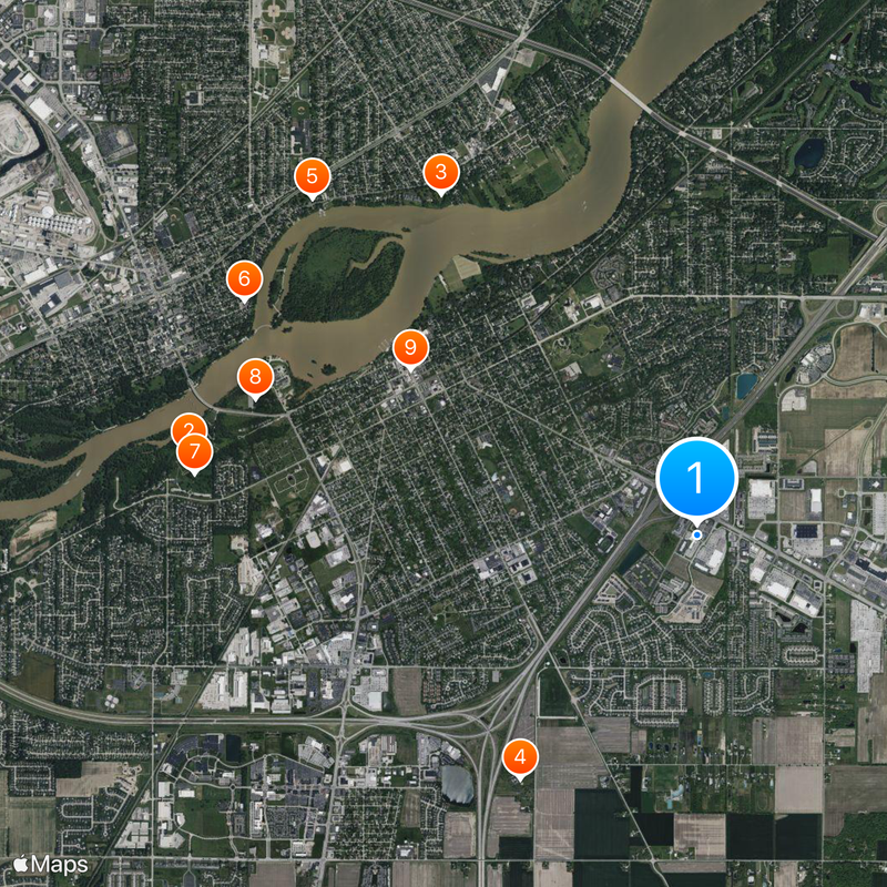 Ground Round Map